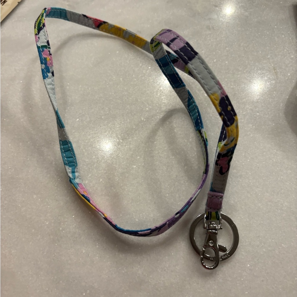Vera Bradley Multicolor Floral Key Lanyard